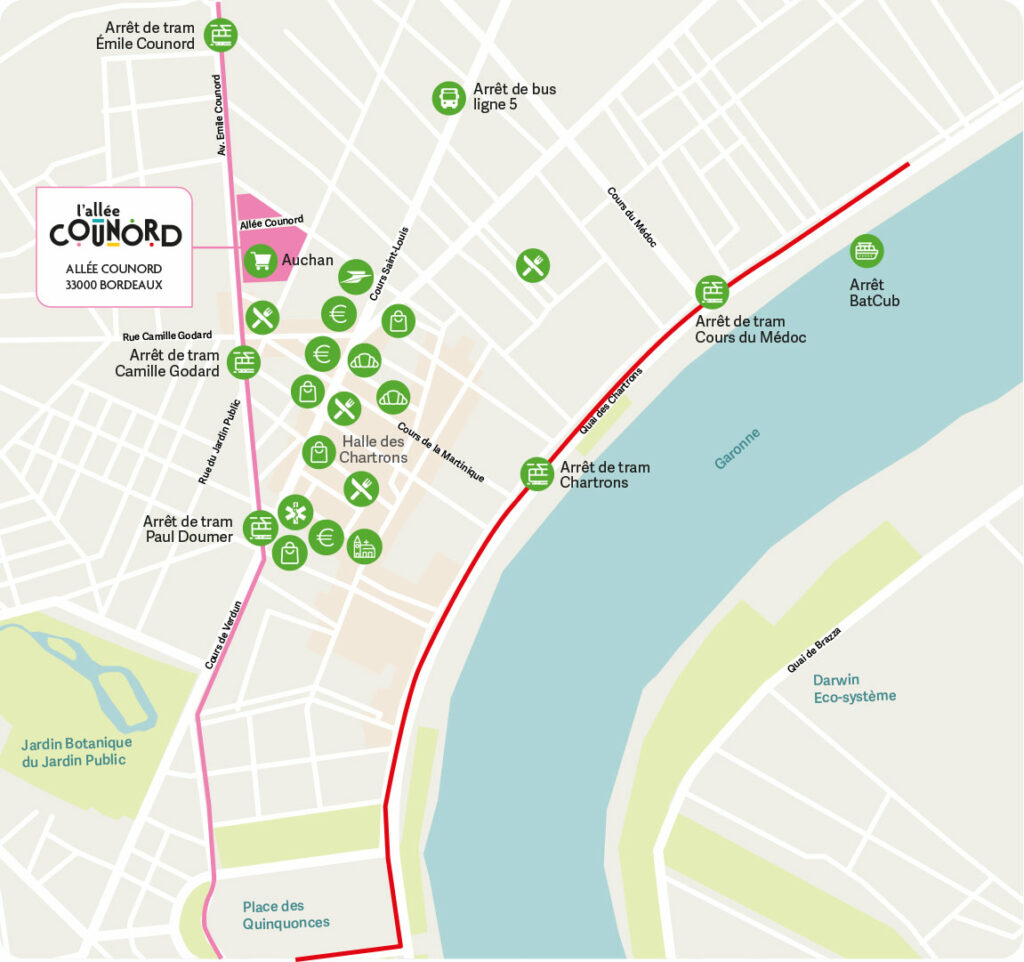 Plan de situation - L'Allée Counord - Bordeaux